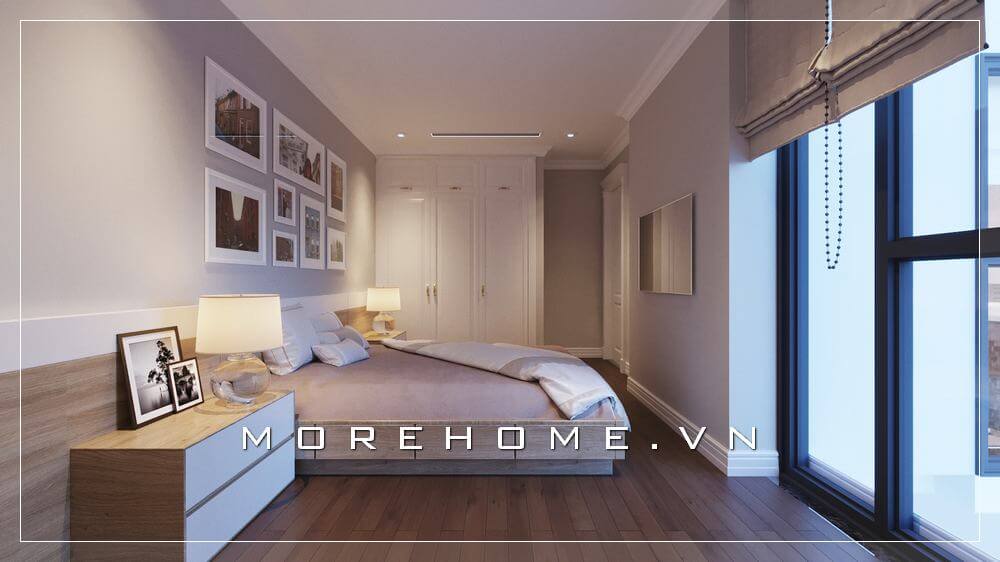 Giường ngủ chung cư hiện đại