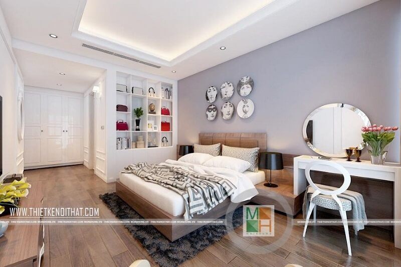 # 23 Hình ảnh phòng ngủ đẹp trong thiết kế nội thất căn hộ 130m2 ở tp. Hồ Chí Minh |Morehome