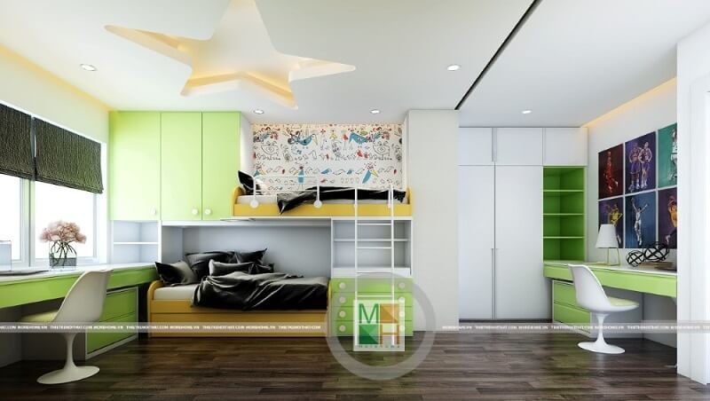 22 Ý tưởng thiết kế nội thất phòng trẻ nhỏ đẹp, đáng yêu cho căn hộ chung cư 2022-2025